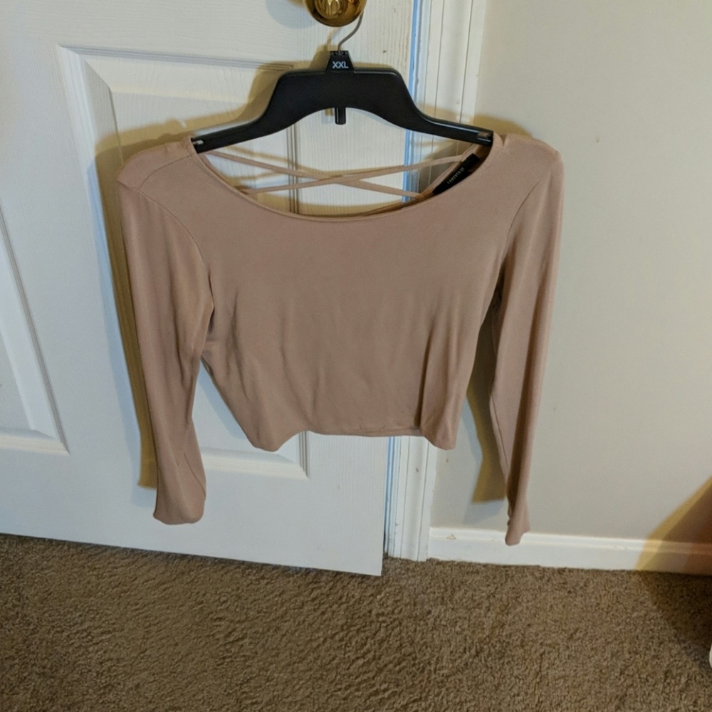 Long sleeve crop top
